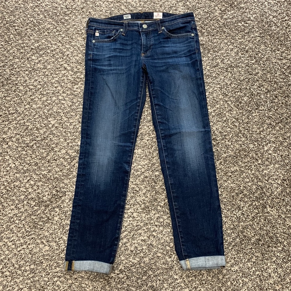 AG Adriano Goldschmied Stilt Roll-up Jeans size 27R - Picture 2 of 6